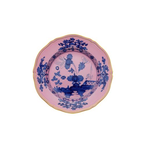 Ginori Oriente Italiano Azalea Gold Rim Dessert Plate