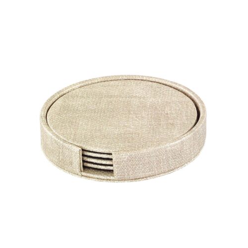Bodrum Coaster Set/4 Luster Birch