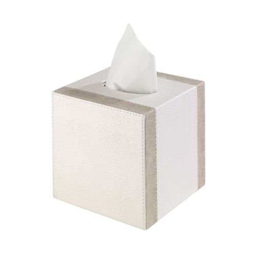 Bodrum Linea Oyster & Pearl Tissue Box Cover