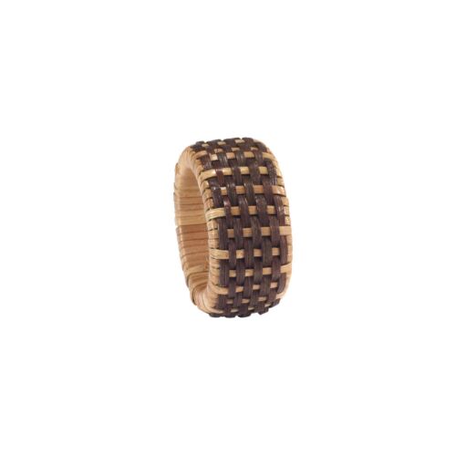 Bodrum Napkin Ring Cane Brown