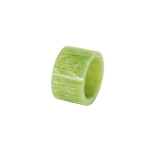 Bodrum Napkin Ring Marbled Band Green