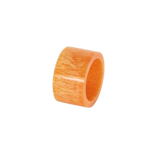 Bodrum Napkin Ring Marbled Band Orange
