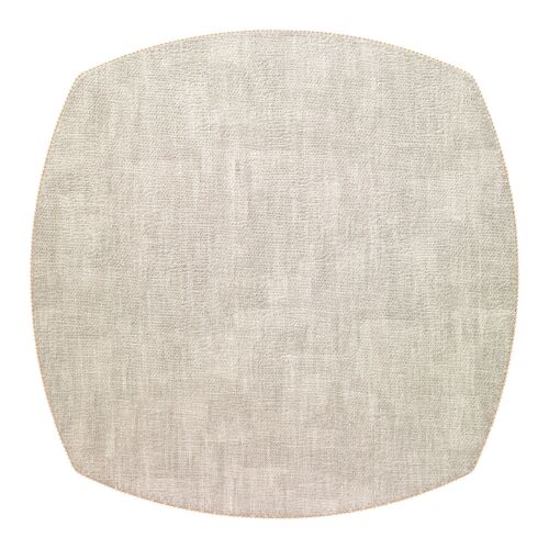 Bodrum Placemat Allure Elliptical Square Birch