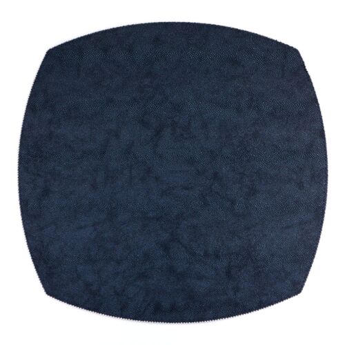 Bodrum Placemat Allure Elliptical Square Navy