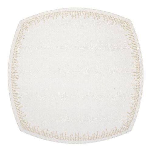 Bodrum Placemat Blaze Oyster & Ivory