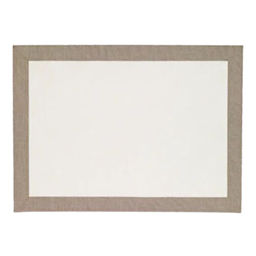 Bodrum Placemat Bordino White & Oatmeal