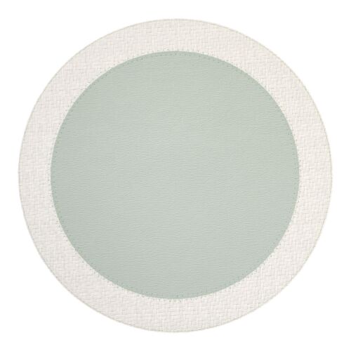 Bodrum Placemat Halo White & Celadon