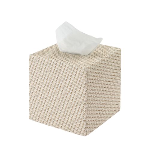 Bodrum Rattan Tissue Box Beige