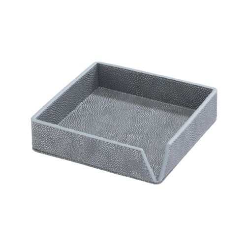 Bodrum Cocktail Napkin Box Stingray Gray