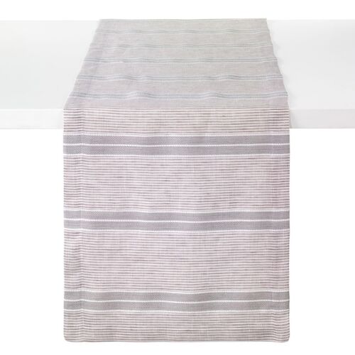 Bodrum Table Runner Brighton Gray 90x15"