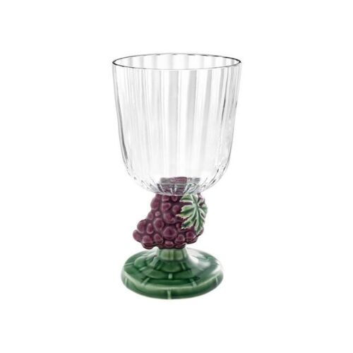  Bordallo Pinheiro Carmen Grapes Stem Goblet