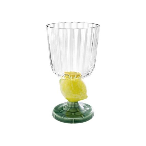  Bordallo Pinheiro Carmen Lemon Stem Goblet