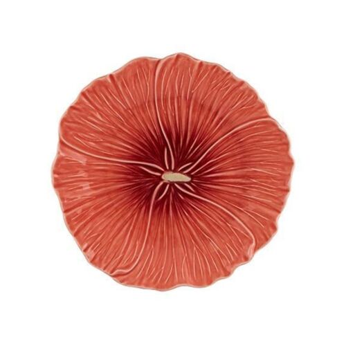  Bordallo Pinheiro Maria Flor Hollyhock Dessert Plate