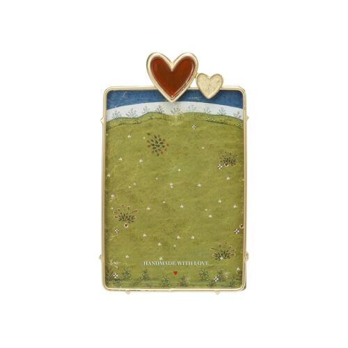 Brass Pyar Heart Frame Large