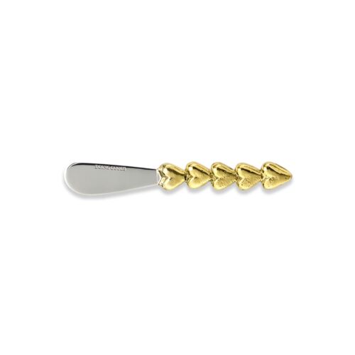 Brass & Stainless Steel Heart Butter Knife