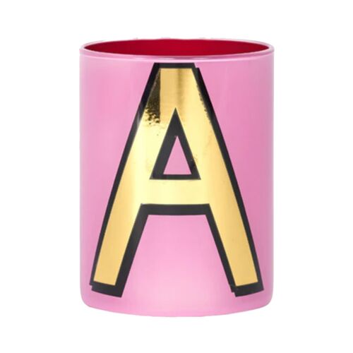 Bridie Hall Alphabet Pencil Cup A Pink