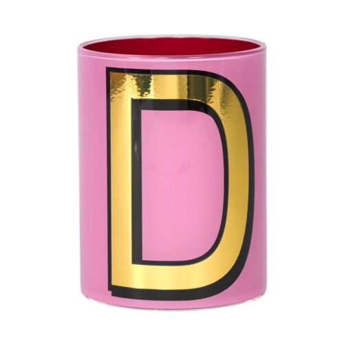 Bridie Hall Alphabet Pencil Cup D Pink