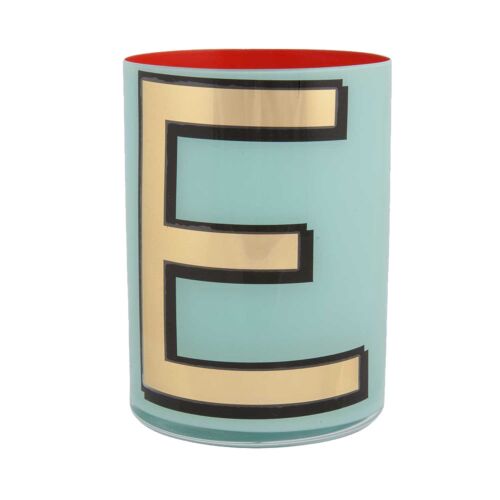 Bridie Hall Alphabet Pencil Cup E Light Blue