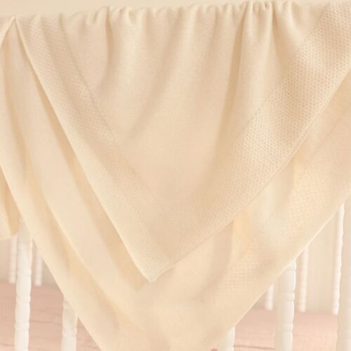 Cashmere Honeycomb Baby Blanket Snow