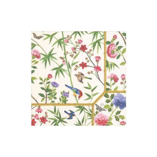 Caspari Paper Cocktail Napkin Pack/20 Chinese Wallpaper
