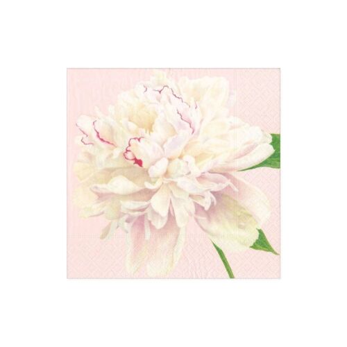 Caspari Paper Cocktail Napkin Pack/20 Duchess Peonies