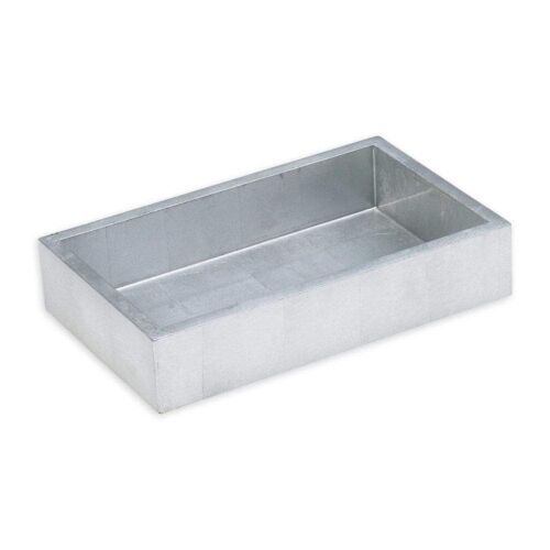 Caspari Paper Guest Towel Napkin Holder Lacquer Silver