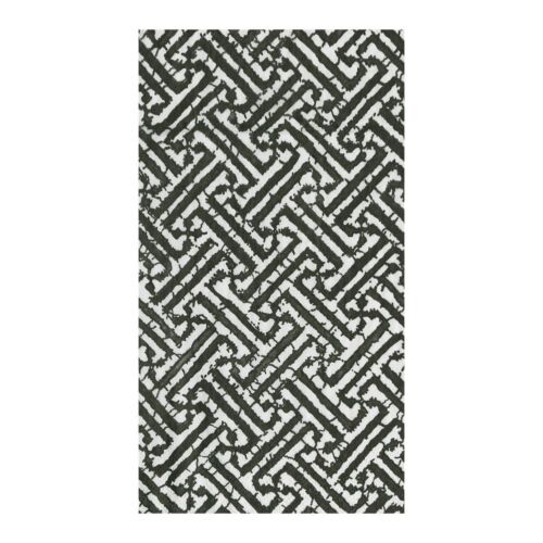 Caspari Paper Guest Towel Napkin Pack/15 Fretwork Black