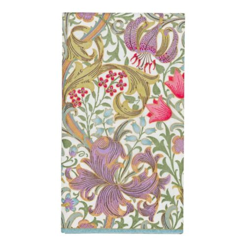 Caspari Paper Guest Towel Napkin Pack/15 Golden Lily Ivory