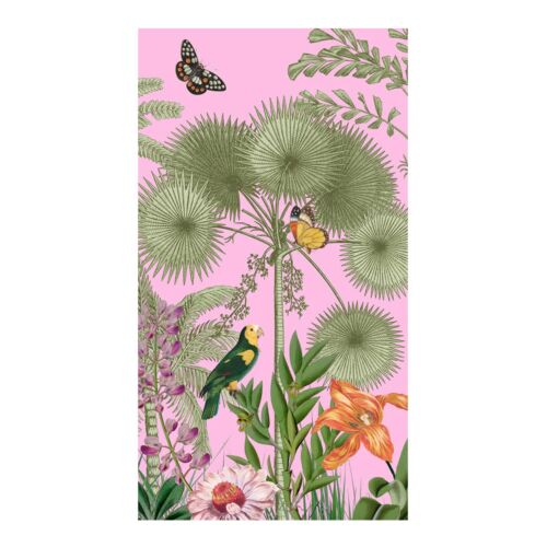 Caspari Paper Guest Towel Napkin Pack/15 Paradise Garden Pink