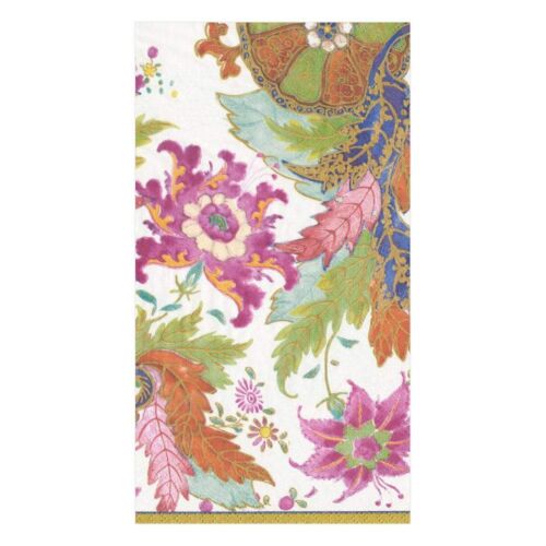 Caspari Paper Guest Towel Napkin Pack/15 Tobacco Leaf