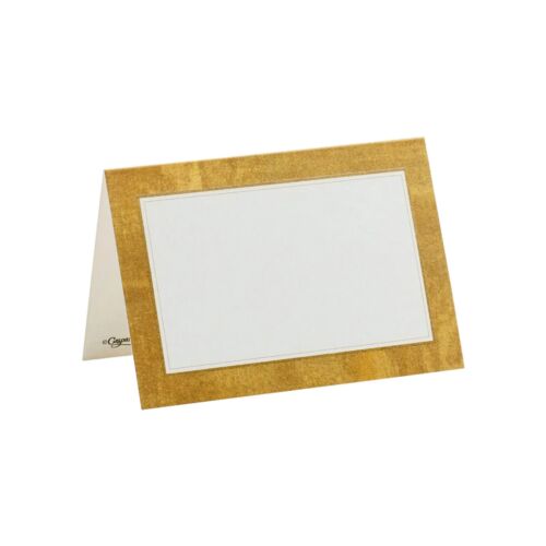 Caspari Place Card Pack/10  Gold Leaf
