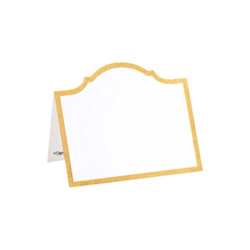 Caspari Place Card Pack/8 Die-Cut Arch Gold