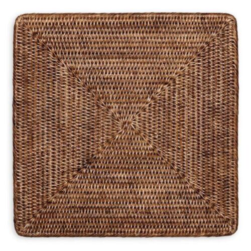 Caspari Rattan Square Placemat