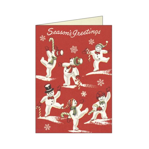 Cavallini Card Set/10 Snowmen