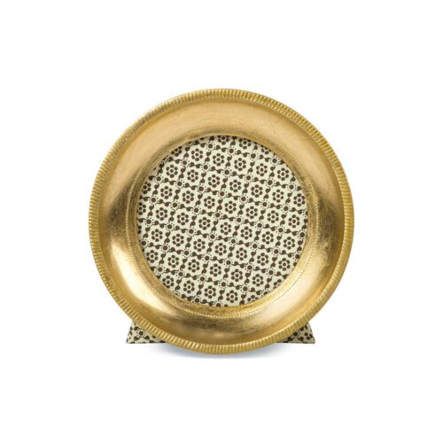  Cavallini Florentine Gold Leaf Round Frame 4"