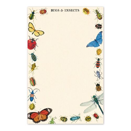 Cavallini Notepad Bugs & Insects