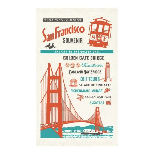 Cavallini San Francisco Tea Towel