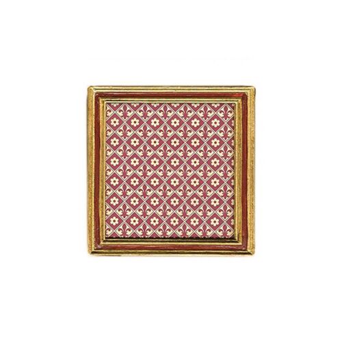  Cavallini Urbino Red Frame 3x3"