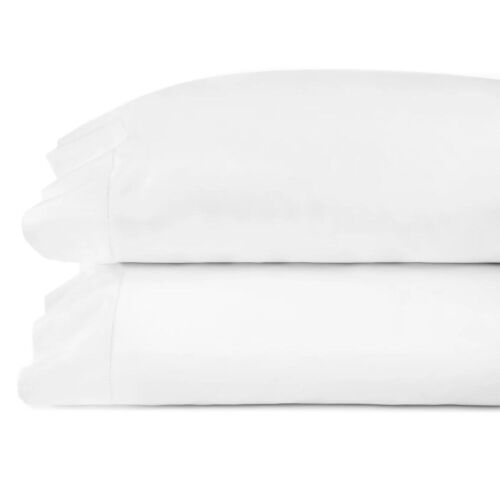 Sferra Celeste White King Pillowcase/Pair - 22x42"/3.5"Flange