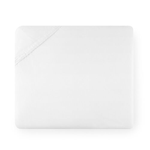 Sferra Celeste White Queen Fitted Sheet - 60x80x17"