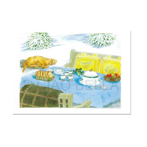 Ciao Bella Stationery December Picnic Note Card