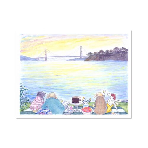 Ciao Bella Stationery The Gold Rush Note Card