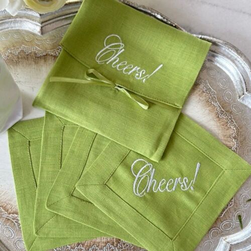 Cocktail Napkin Set/4 Cheers