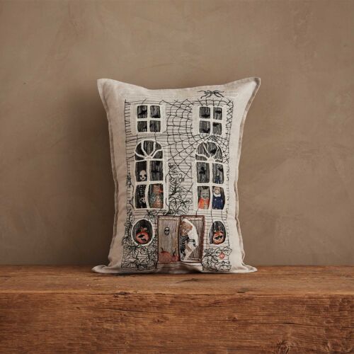   Coral & Tusk Pillow Haunted House 12x16"