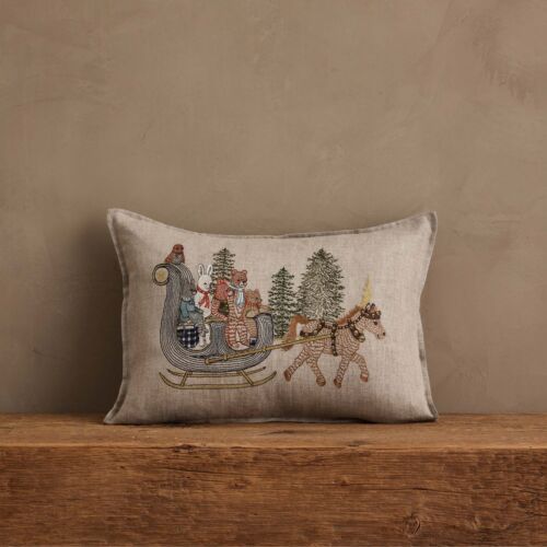 Coral & Tusk Pillow Jingle Bells 12x16"