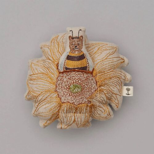Coral & Tusk Pocket Pillow Bee Mine Sunflower
