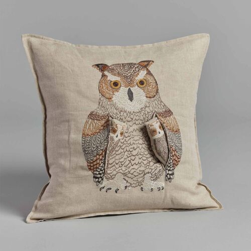 Coral & Tusk Pillow Owl Mama 16"