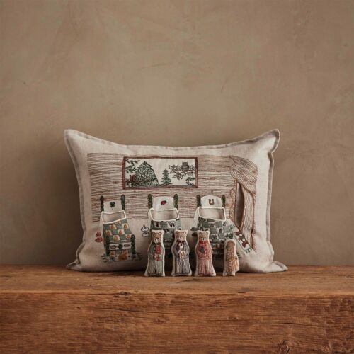 Coral & Tusk Pocket Pillow Three Little Bears 12x16"