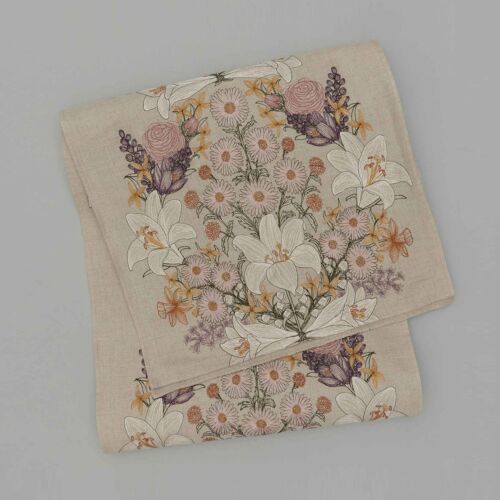 Coral & Tusk Table Runner Lilies & Daisies 76x18"