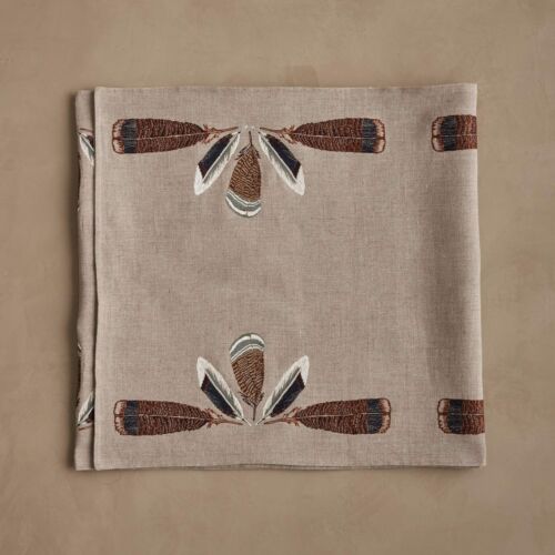 Coral & Tusk Table Runner Turkey Feather 18x76"